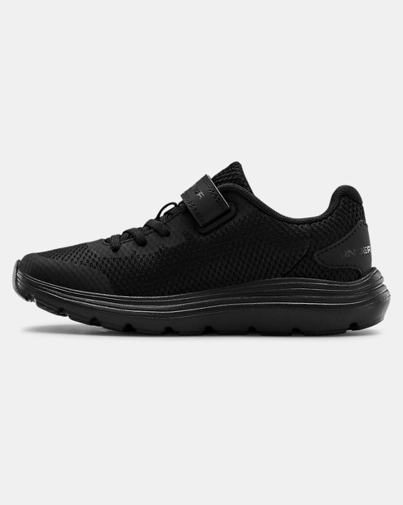 Pre-School UA Surge 2 AC Running Shoes, Black, pdpMainDesktop image number 1